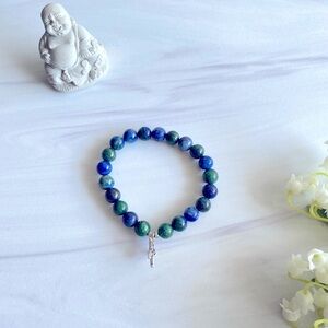 Azurite-Malachite Mala Bracelet